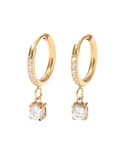 Huggies con zirconia colgante