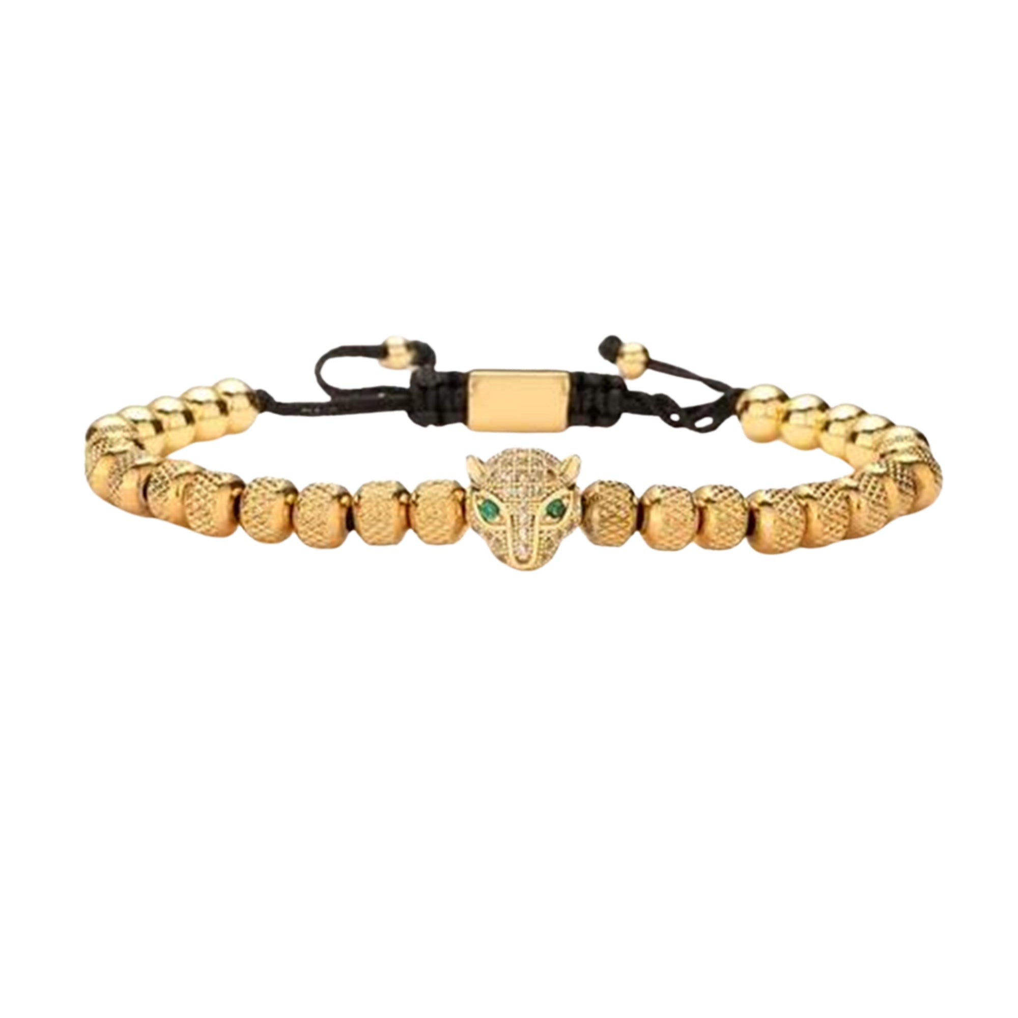 Pulsera Rodillos Jaguar Gold