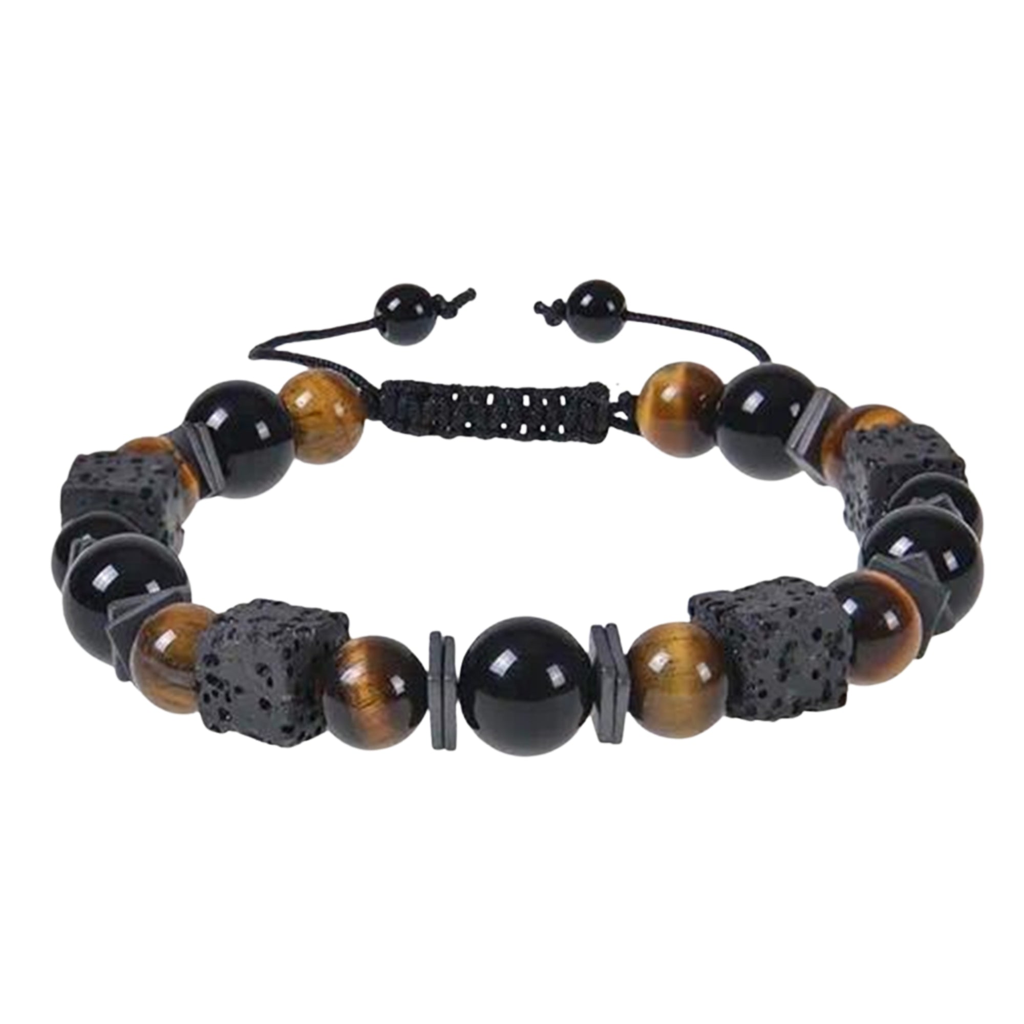 Pulsera 3 cuarzos Cafe