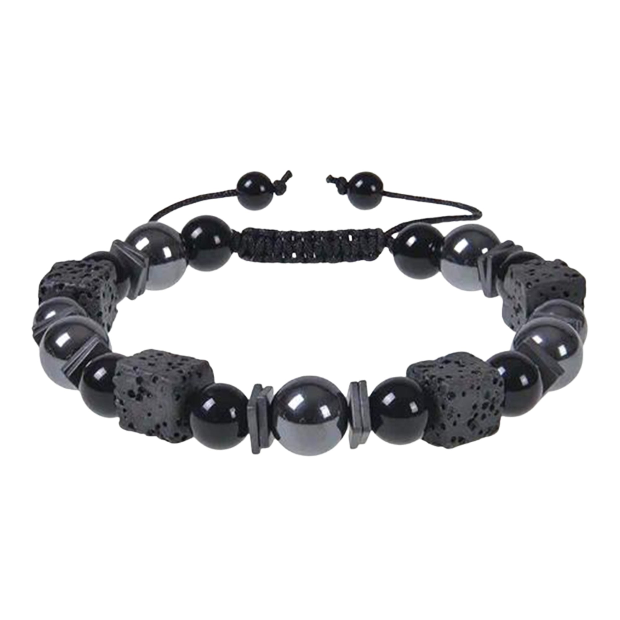 Pulsera 3 cuarzos Ematita