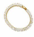 Pulsera con zirconias ovaladas