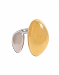 Anillo bicolor dos rocas