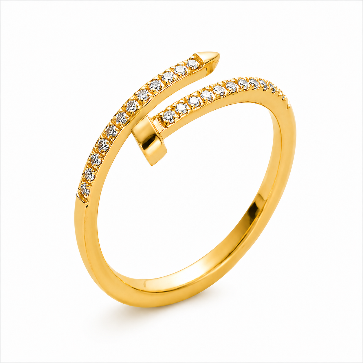 Anillo Clavo Zirconias
