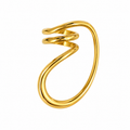 Anillo irregular dorado