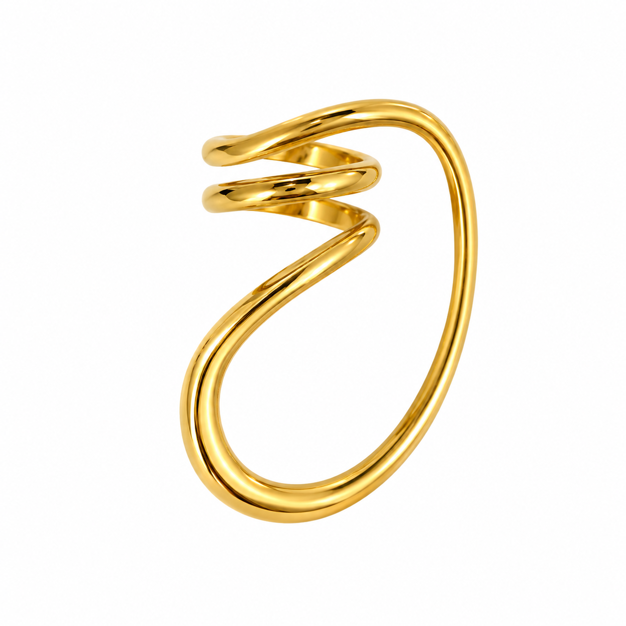 Anillo irregular dorado
