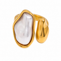 Anillo de doble perla