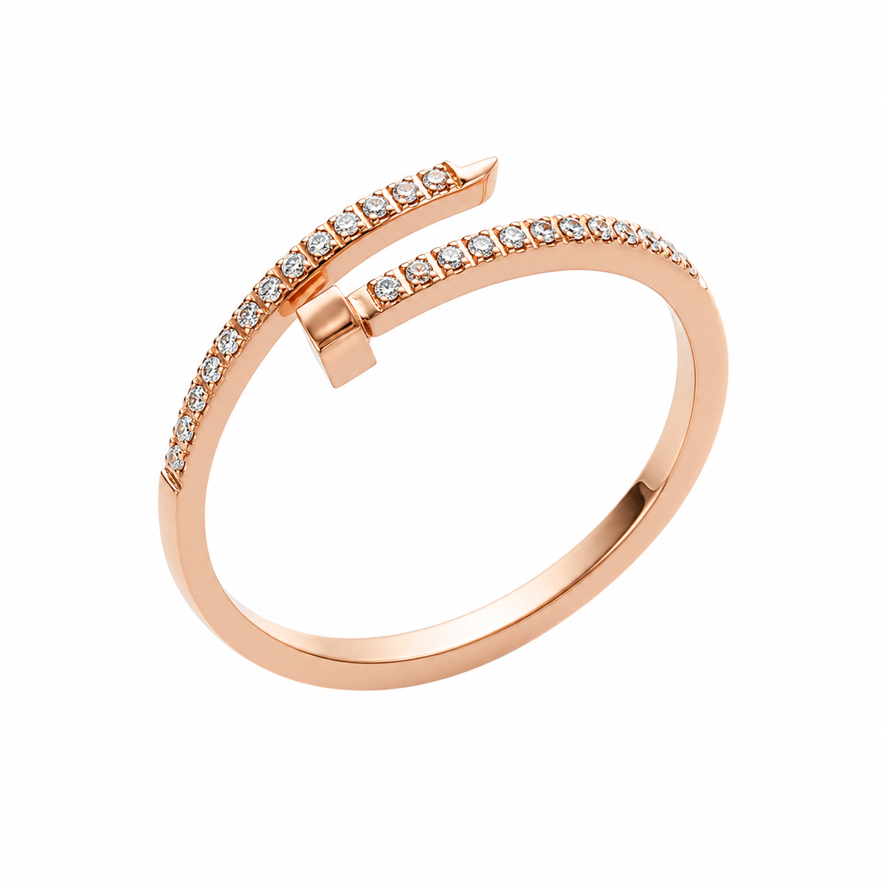 Anillo Clavo Zirconias