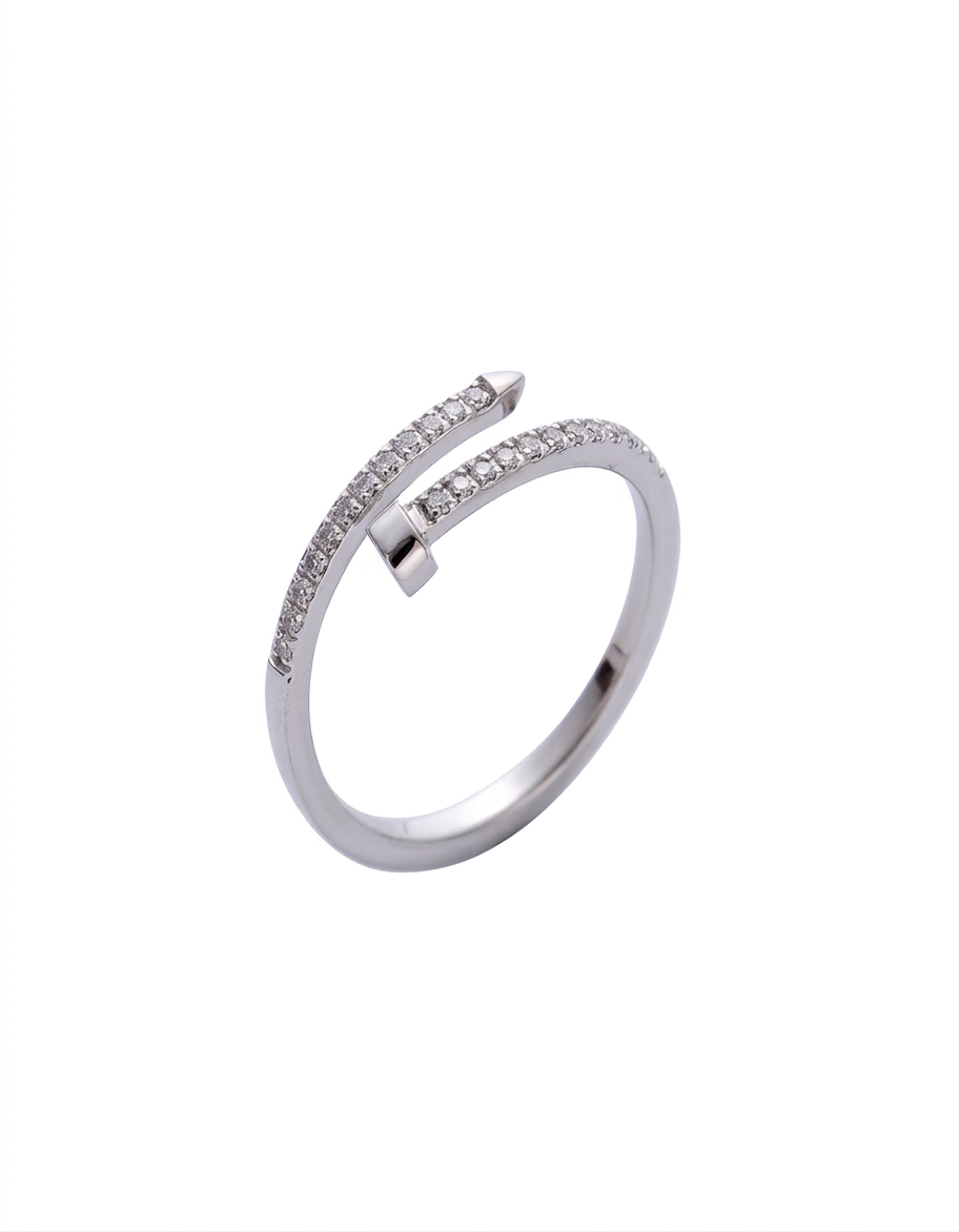 Anillo Clavo Zirconias